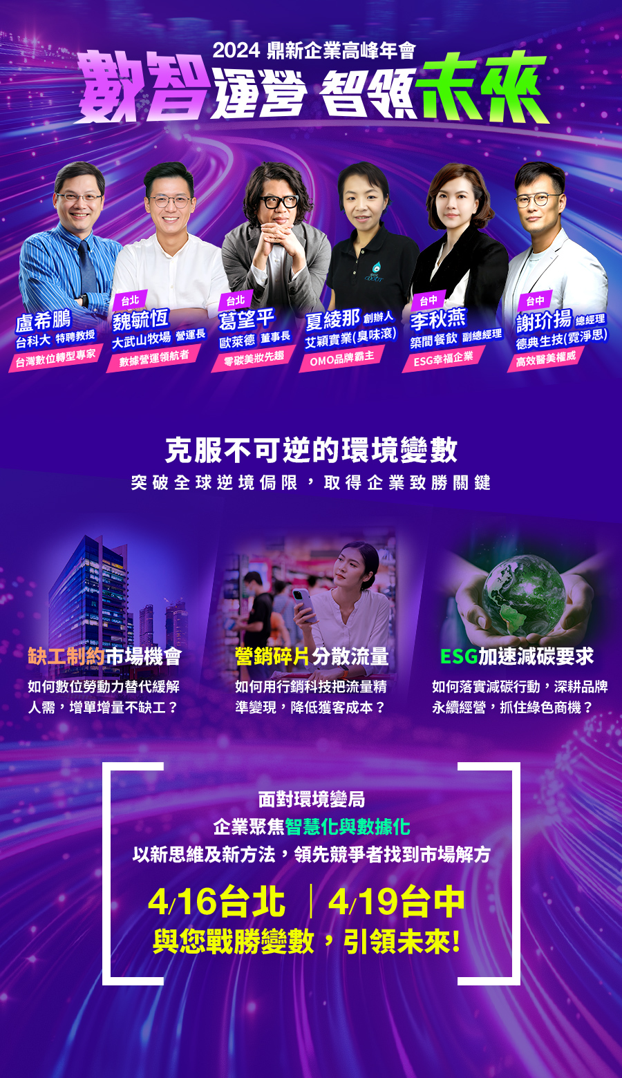 「【2024鼎新企業高峰年會】數智運營  智領未來」的活動說明圖片。