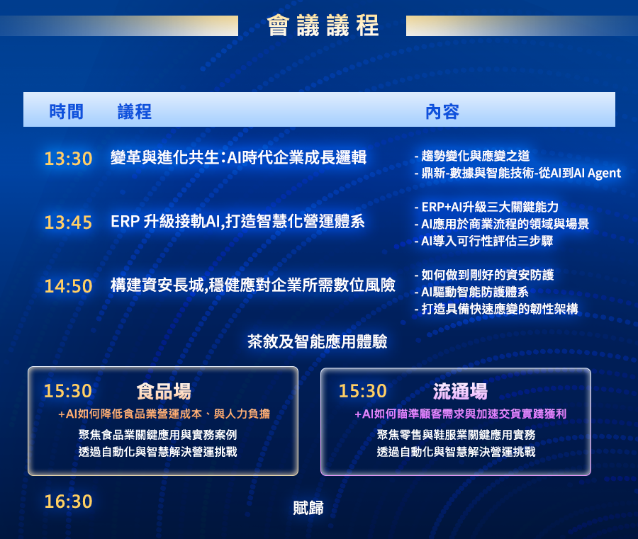 「《老客專場》趨勢迎變局，AI將使ERP從後台走向戰略核心」的活動說明圖片。