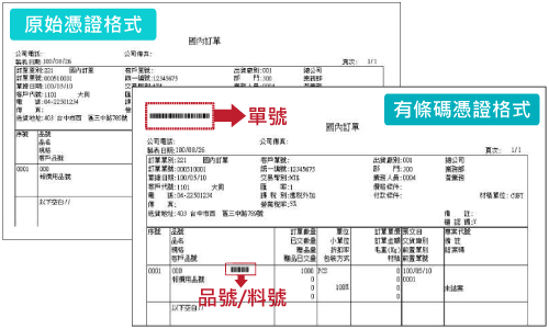 導入條碼格式範例